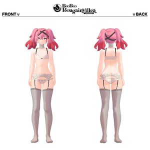 「デュラハンナースの範奈さん」 複数アバター対応衣装同梱 オリジナル3Dモデル VRChat向けアバター #e62f8b 缩略图 13