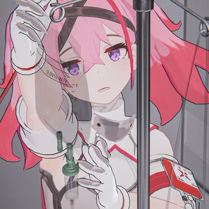 「デュラハンナースの範奈さん」 複数アバター対応衣装同梱 オリジナル3Dモデル VRChat向けアバター #e62f8b 缩略图 42