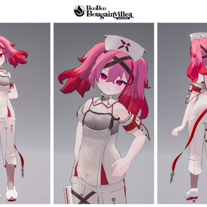 「デュラハンナースの範奈さん」 複数アバター対応衣装同梱 オリジナル3Dモデル VRChat向けアバター #e62f8b 缩略图 35