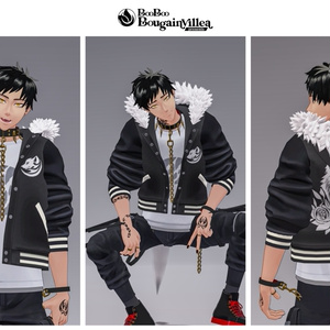 「咎牙」 複数アバター対応衣装同梱 オリジナル3Dモデル VRChat向けアバター #e62f8b 缩略图 4