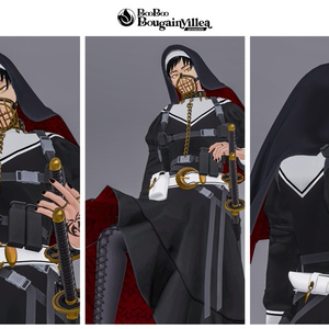 「咎牙」 複数アバター対応衣装同梱 オリジナル3Dモデル VRChat向けアバター #e62f8b 缩略图 5
