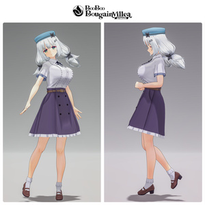 「料理部の美津名」 複数アバター対応衣装同梱 オリジナル3Dモデル VRChat向けアバター #e62f8b 缩略图 10
