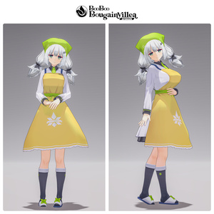 「料理部の美津名」 複数アバター対応衣装同梱 オリジナル3Dモデル VRChat向けアバター #e62f8b 缩略图 9