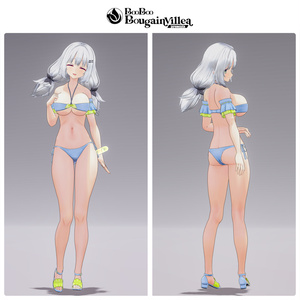 「料理部の美津名」 複数アバター対応衣装同梱 オリジナル3Dモデル VRChat向けアバター #e62f8b 缩略图 11