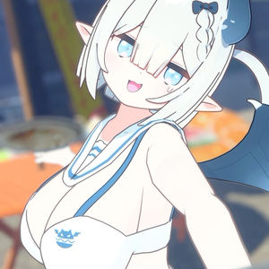 👿🍔デビルウエイトレス ベルセリナ 複数アバター対応衣装同梱 オリジナル3Dモデル VRChat向けアバター #e62f8b 缩略图 34