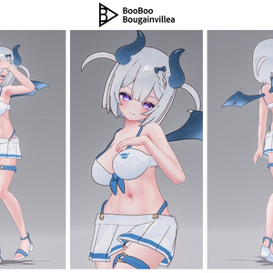 👿🍔デビルウエイトレス ベルセリナ 複数アバター対応衣装同梱 オリジナル3Dモデル VRChat向けアバター #e62f8b 缩略图 26