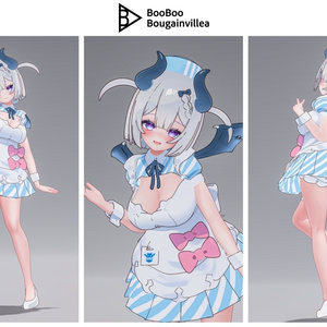 👿🍔デビルウエイトレス ベルセリナ 複数アバター対応衣装同梱 オリジナル3Dモデル VRChat向けアバター #e62f8b 缩略图 25