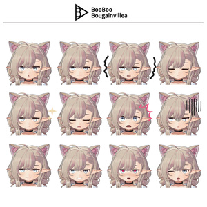 ジト目エルフのモニカ VRChat向けオリジナル3Dアバター #e62f8b 缩略图 7