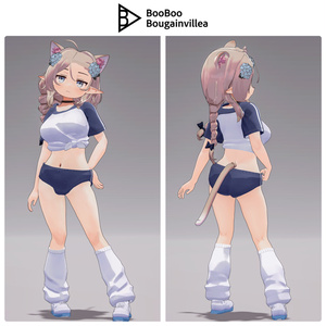 ジト目エルフのモニカ VRChat向けオリジナル3Dアバター #e62f8b 缩略图 11