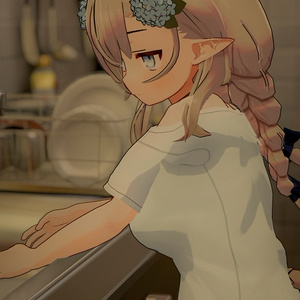 ジト目エルフのモニカ VRChat向けオリジナル3Dアバター #e62f8b 缩略图 29