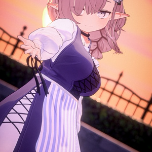 ジト目エルフのモニカ VRChat向けオリジナル3Dアバター #e62f8b 缩略图 22