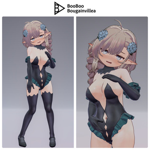 ジト目エルフのモニカ VRChat向けオリジナル3Dアバター #e62f8b 缩略图 34