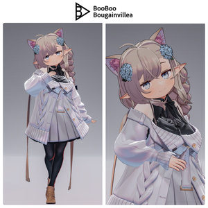 ジト目エルフのモニカ VRChat向けオリジナル3Dアバター #e62f8b 缩略图 33
