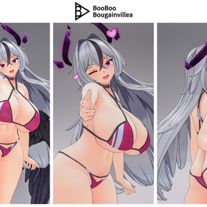 銀髪堕天使メイド ノクシエル VRChat向けオリジナル3Dアバター #e62f8b 缩略图 13