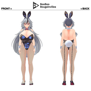 銀髪堕天使メイド ノクシエル VRChat向けオリジナル3Dアバター #e62f8b 缩略图 5