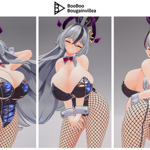銀髪堕天使メイド ノクシエル VRChat向けオリジナル3Dアバター #e62f8b 缩略图 7