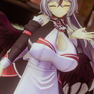 銀髪堕天使メイド ノクシエル VRChat向けオリジナル3Dアバター #e62f8b 缩略图 20