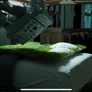 bed waterfall
