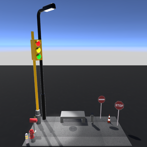 [VRChat/Unity] City Prop Kit - +10 Low Poly Urban Assets