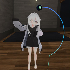 【VRChat向け】紐を掴めるヨーヨー 