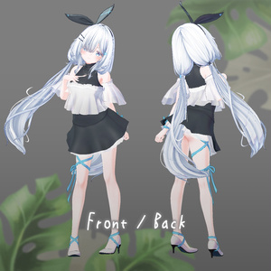 リボン・バレエコア (for Lurie / Perula / Sapphy / 心-556)【３Dモデル】 缩略图 5