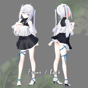 リボン・バレエコア (for Lurie / Perula / Sapphy / 心-556)【３Dモデル】 缩略图 7