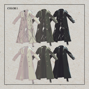 +Head / Lapwing対応衣装モデル Oversized Trench Coat 缩略图 8