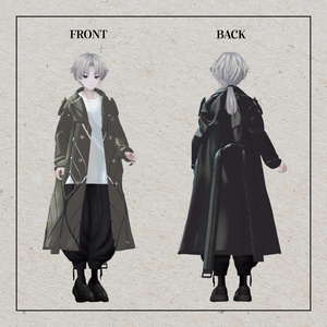 +Head / Lapwing対応衣装モデル Oversized Trench Coat 缩略图 4