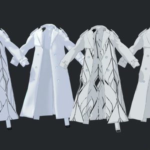 +Head / Lapwing対応衣装モデル Oversized Trench Coat 缩略图 10