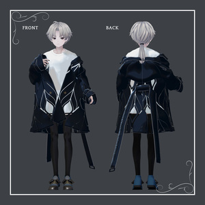 +Head / Lapwing対応衣装モデル Drop Shoulder Trench 缩略图 4