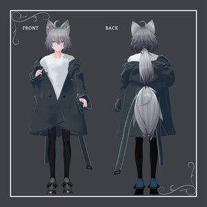 +Head / Lapwing対応衣装モデル Drop Shoulder Trench 缩略图 6