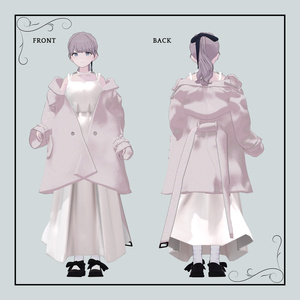 +Head / Lapwing対応衣装モデル Drop Shoulder Trench 缩略图 11