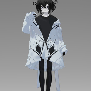 +Head / Lapwing対応衣装モデル Drop Shoulder Trench 缩略图 13