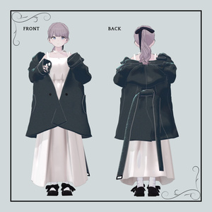 +Head / Lapwing対応衣装モデル Drop Shoulder Trench 缩略图 10
