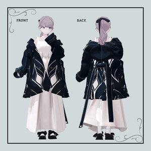+Head / Lapwing対応衣装モデル Drop Shoulder Trench 缩略图 9