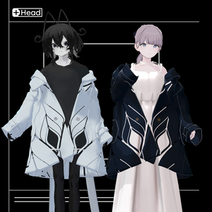 +Head / Lapwing対応衣装モデル Drop Shoulder Trench