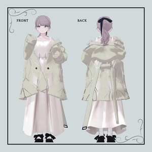 +Head / Lapwing対応衣装モデル Drop Shoulder Trench 缩略图 7