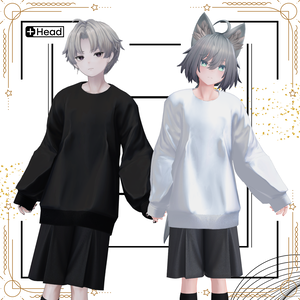+Head対応衣装モデル Oversized Pullover