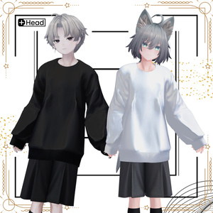 +Head対応衣装モデル Oversized Pullover