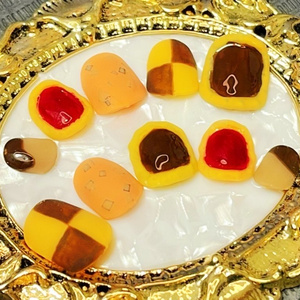 【小さい爪さん向け】 リアルなクッキーのネイルチップ