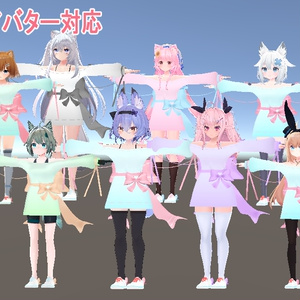 リボンオフショルダー【8アバター対応】 缩略图 2