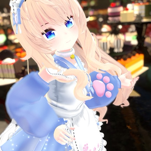 《23アバター対応衣装》にくきゅうセーラーウエイトレスさん 缩略图 54