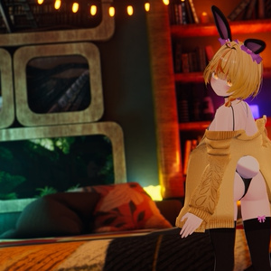 ふわもこ♡カーディガンバニー / Fluffy Cardigan Bunny【22アバター対応衣装】 缩略图 12