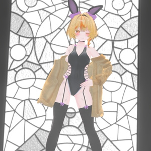 ふわもこ♡カーディガンバニー / Fluffy Cardigan Bunny【22アバター対応衣装】 缩略图 7