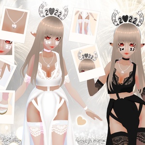 Happy New Year 2022 Outfit VRoid 衣装 Texture vestido de año nuevo