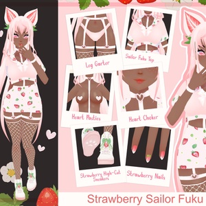 Strawberry Sailor Fuku VRoid 服 | Traje Uniforme Japones