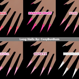 VRoid Long Nails| unas largas
