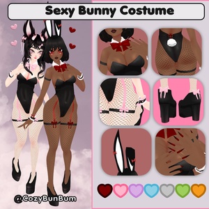 VRoid Texture Set Bunny Suit V2 | Traje Kawaii Costume バニーガール