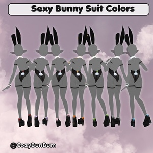 VRoid Texture Set Bunny Suit V2 | Traje Kawaii Costume バニーガール