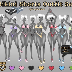 VRoid Bikini Shorts Outfit Set 水着